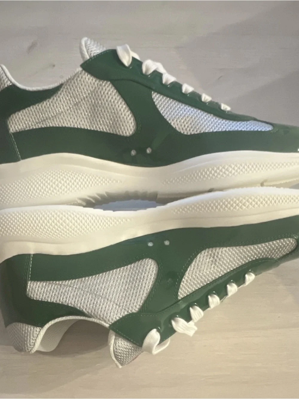 Prada Americas Cup Sneakers Green Size EU 45, Men’s US 11.5
